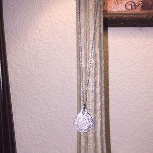 Beautiful white diamond simulate pendant  & chain